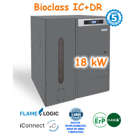Calderas de Pellets BioClass IC 18 kW. con Depósito TBIO000137 Domusa