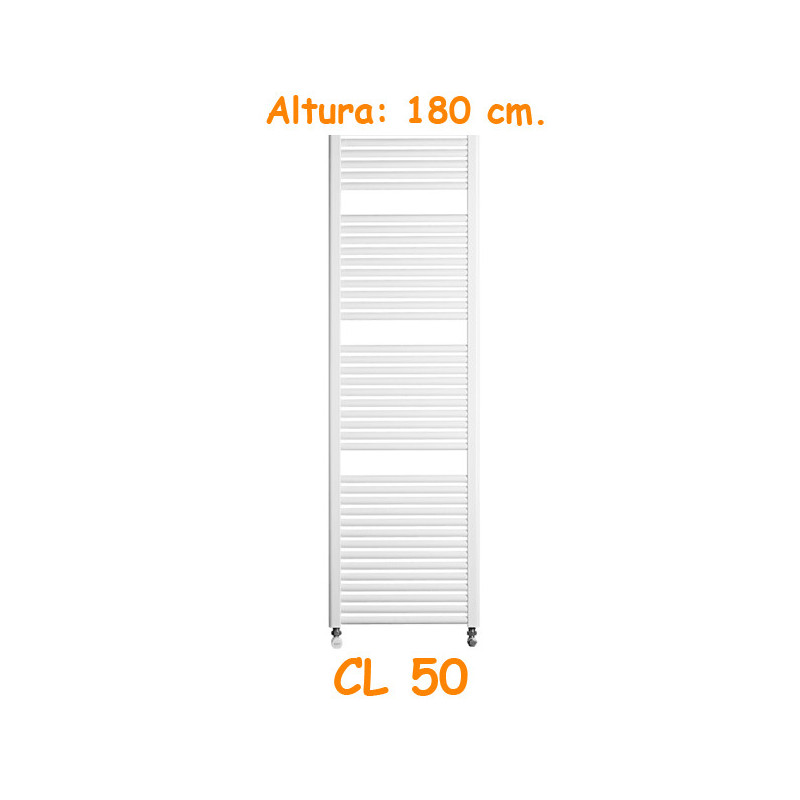 Radiadores Toalleros CL50 Blancos de 180 cm de altura. BaxiRoca